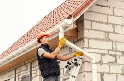 Pose et remplacement de gouttières à Balan